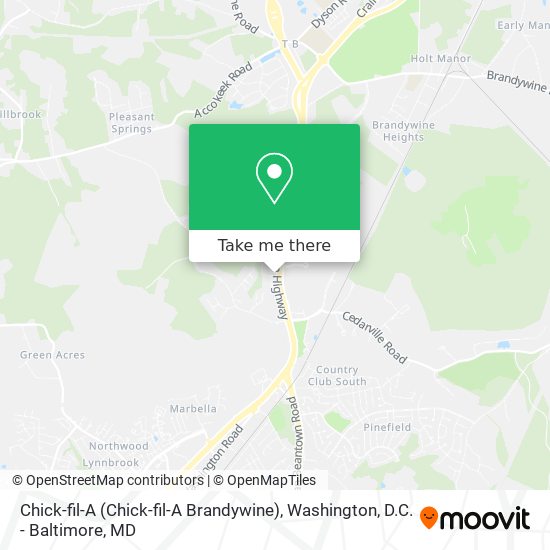 Chick-fil-A map
