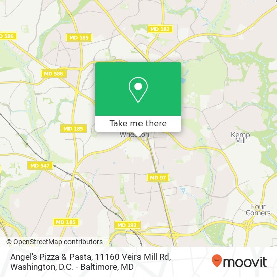 Angel's Pizza & Pasta, 11160 Veirs Mill Rd map
