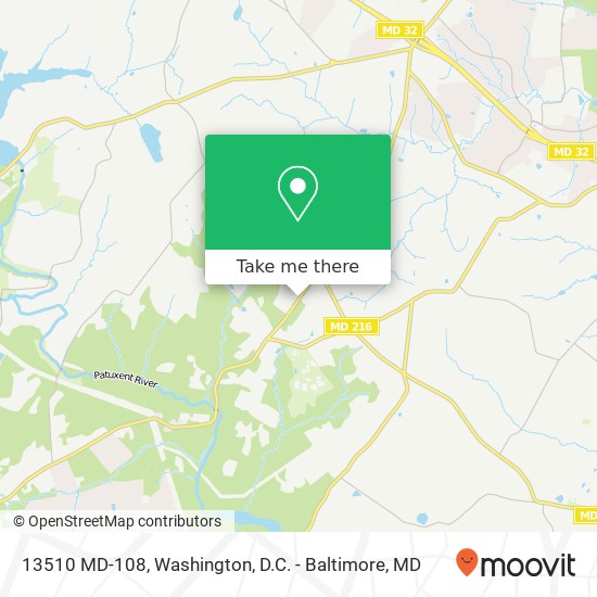 13510 MD-108, Highland, MD 20777 map