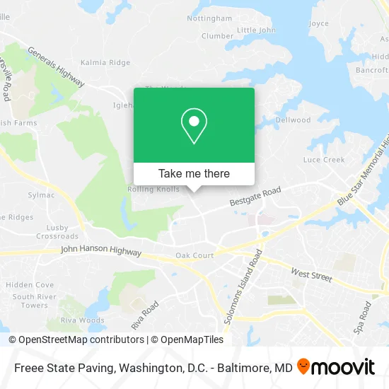 Freee State Paving map