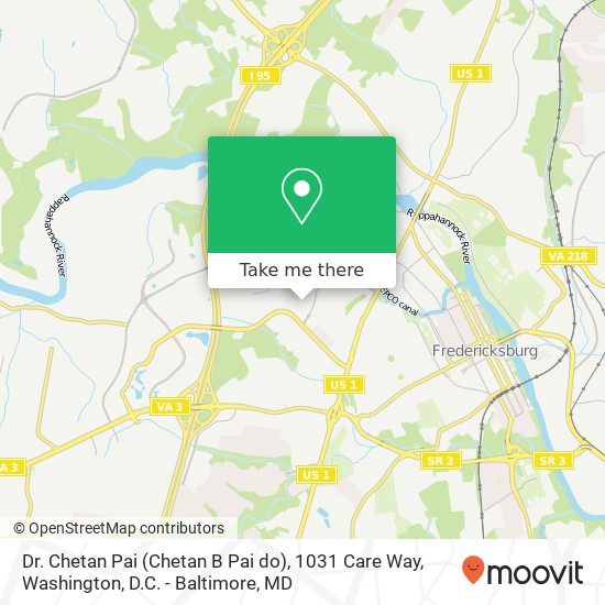 Mapa de Dr. Chetan Pai (Chetan B Pai do), 1031 Care Way
