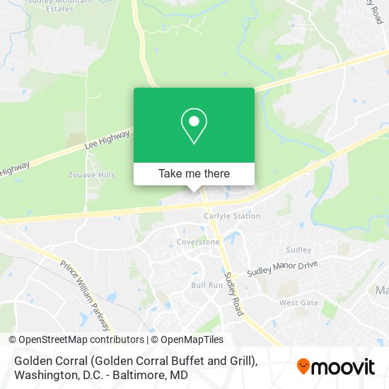 Mapa de Golden Corral (Golden Corral Buffet and Grill)