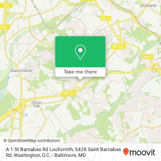 A 1 St Barnabas Rd Locksmith, 5428 Saint Barnabas Rd map