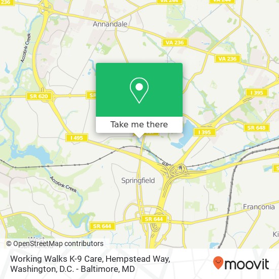 Mapa de Working Walks K-9 Care, Hempstead Way