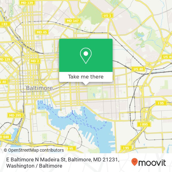 E Baltimore N Madeira St, Baltimore, MD 21231 map