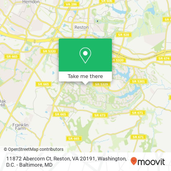 11872 Abercorn Ct, Reston, VA 20191 map
