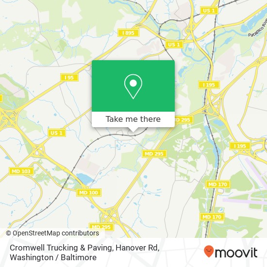 Mapa de Cromwell Trucking & Paving, Hanover Rd