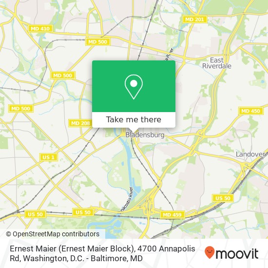 Ernest Maier (Ernest Maier Block), 4700 Annapolis Rd map