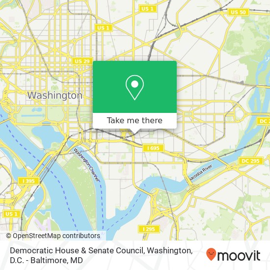 Mapa de Democratic House & Senate Council