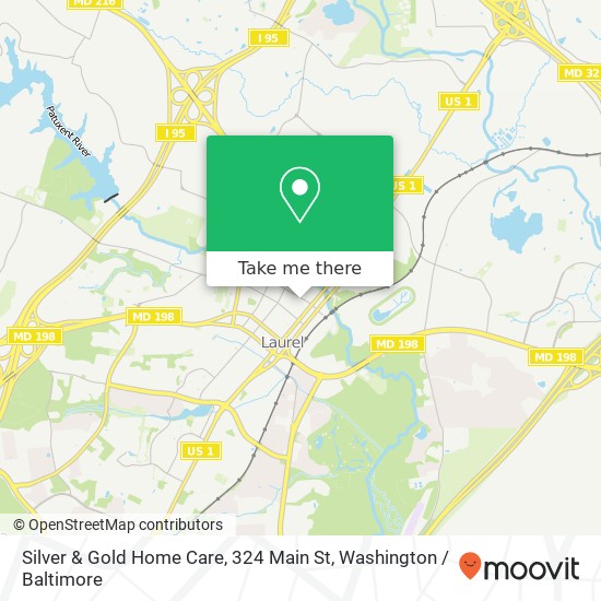 Silver & Gold Home Care, 324 Main St map