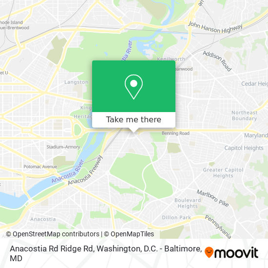 Mapa de Anacostia Rd Ridge Rd