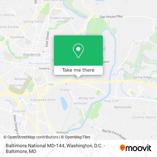 Mapa de Baltimore National MD-144
