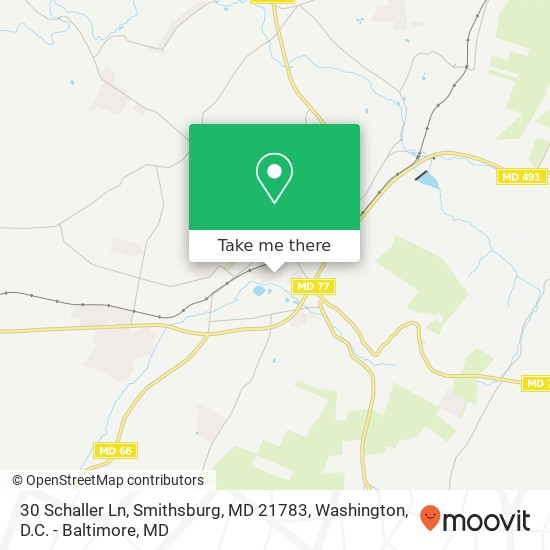 Mapa de 30 Schaller Ln, Smithsburg, MD 21783