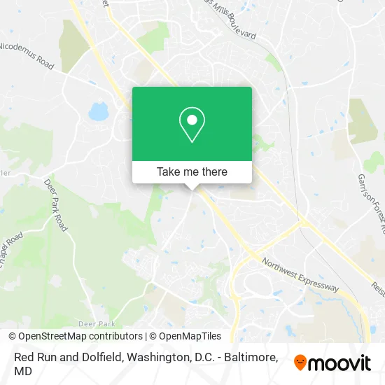 Red Run and Dolfield map