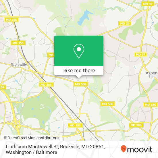 Linthicum MacDowell St, Rockville, MD 20851 map