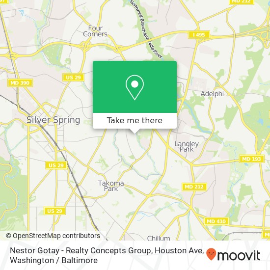 Nestor Gotay - Realty Concepts Group, Houston Ave map