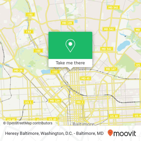 Mapa de Heresy Baltimore