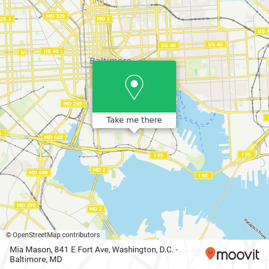 Mapa de Mia Mason, 841 E Fort Ave