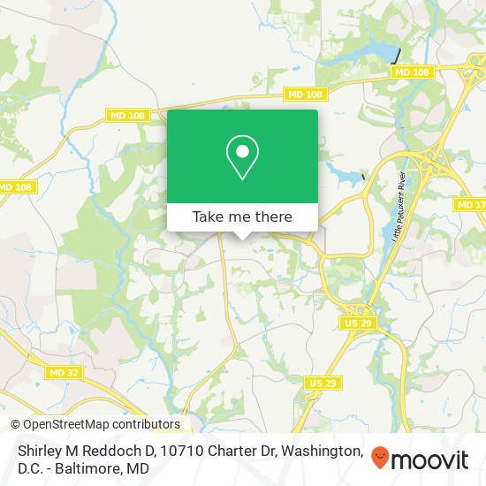 Mapa de Shirley M Reddoch D, 10710 Charter Dr