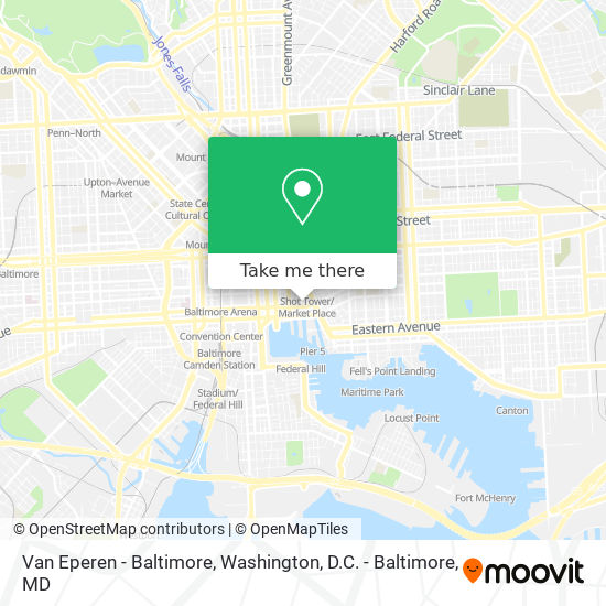 Van Eperen - Baltimore map