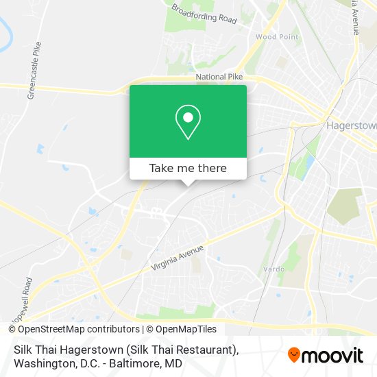 Silk Thai Hagerstown (Silk Thai Restaurant) map