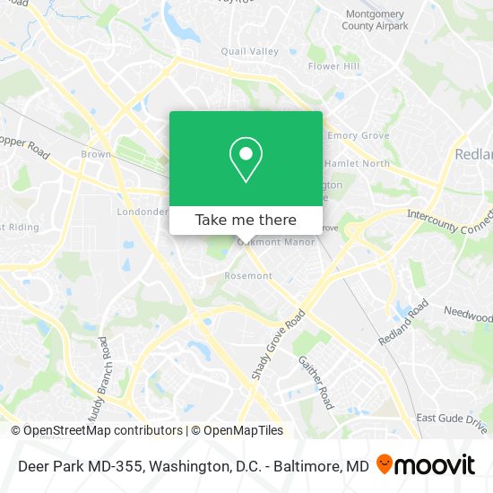 Deer Park MD-355 map