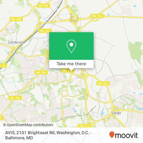 Mapa de AVIS, 2101 Brightseat Rd