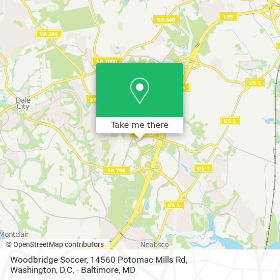 Woodbridge Soccer, 14560 Potomac Mills Rd map