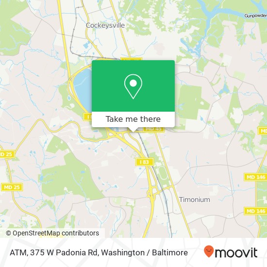 ATM, 375 W Padonia Rd map