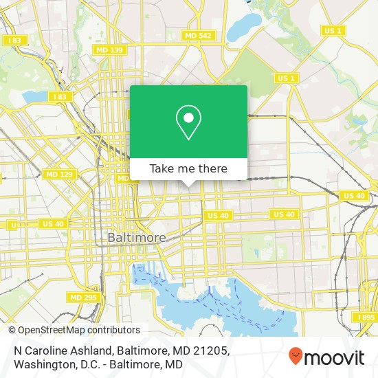 N Caroline Ashland, Baltimore, MD 21205 map