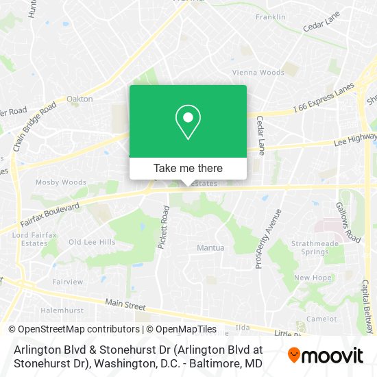 Mapa de Arlington Blvd & Stonehurst Dr