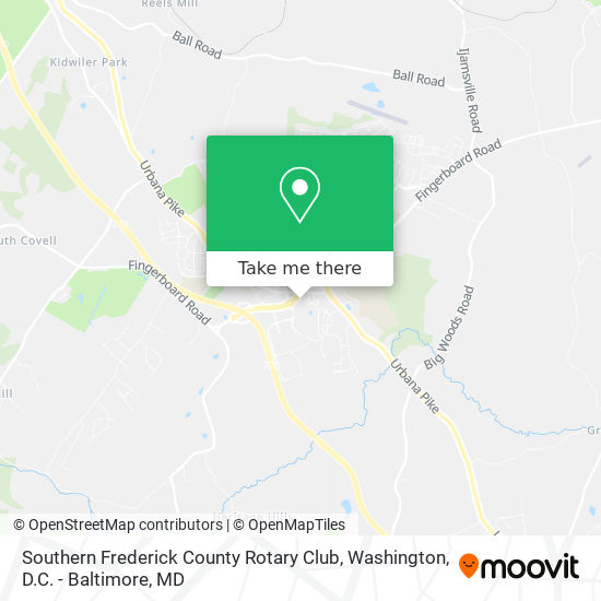 Southern Frederick County Rotary Club map