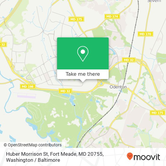 Mapa de Huber Morrison St, Fort Meade, MD 20755