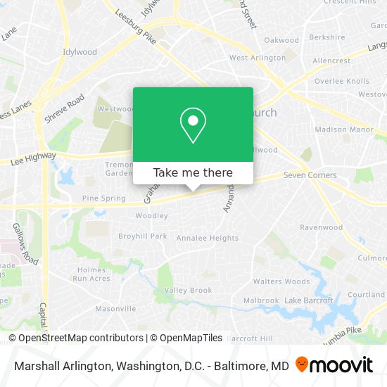 Mapa de Marshall Arlington