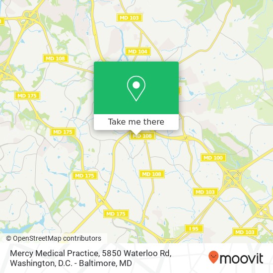 Mercy Medical Practice, 5850 Waterloo Rd map
