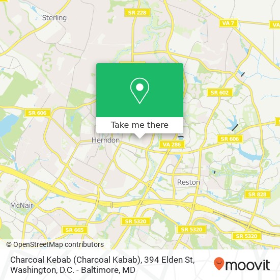 Charcoal Kebab (Charcoal Kabab), 394 Elden St map