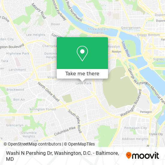 Washi N Pershing Dr map