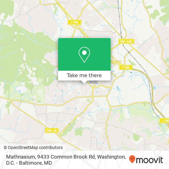 Mathnasium, 9433 Common Brook Rd map