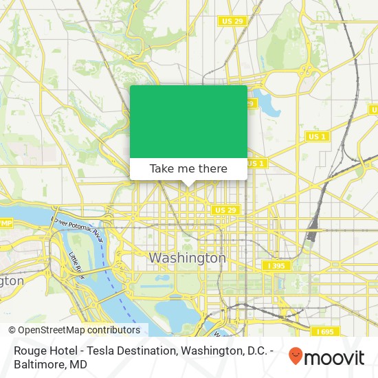 Mapa de Rouge Hotel - Tesla Destination