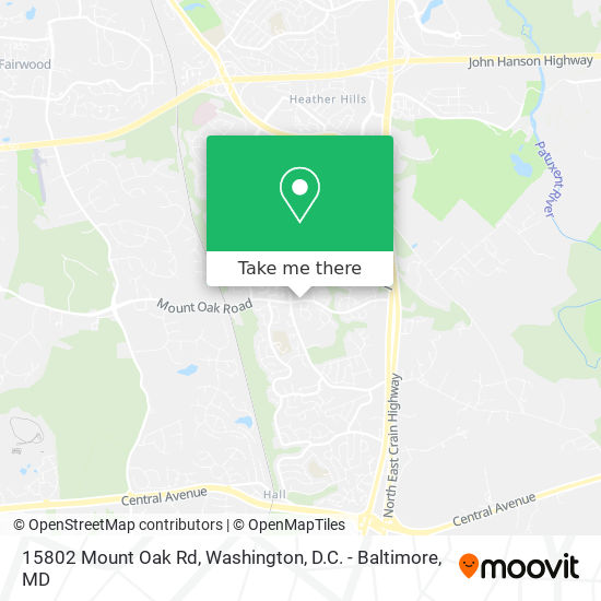 Mapa de 15802 Mount Oak Rd