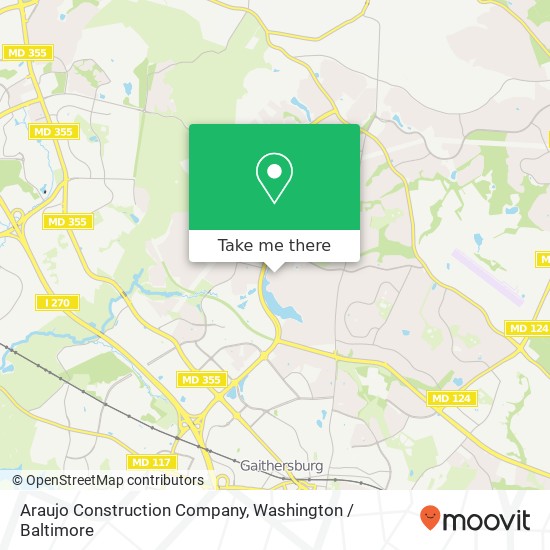 Mapa de Araujo Construction Company