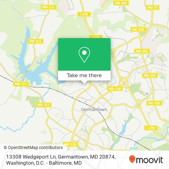 13308 Wedgeport Ln, Germantown, MD 20874 map