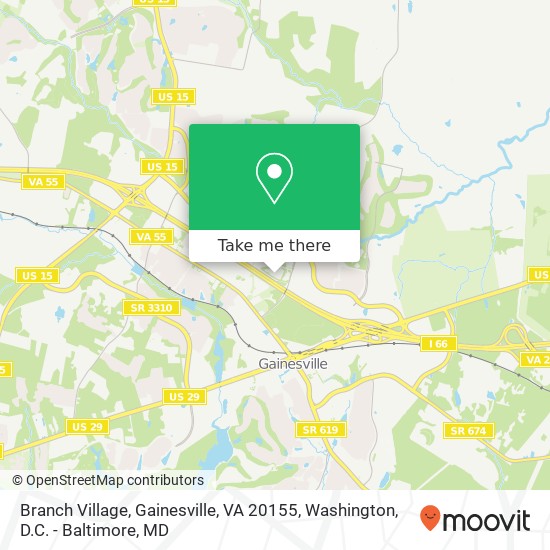 Branch Village, Gainesville, VA 20155 map