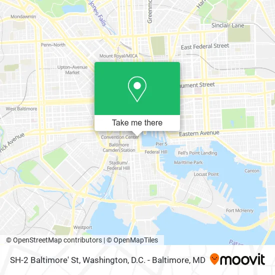 SH-2 Baltimore' St map