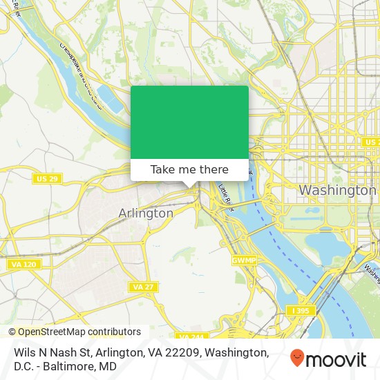 Wils N Nash St, Arlington, VA 22209 map