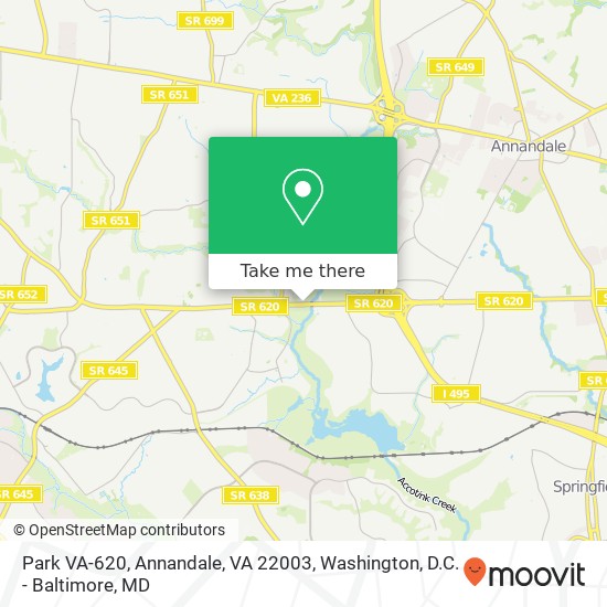 Park VA-620, Annandale, VA 22003 map