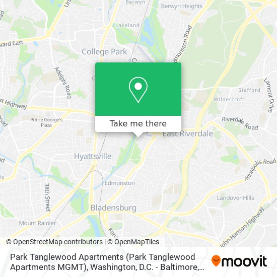Park Tanglewood Apartments map