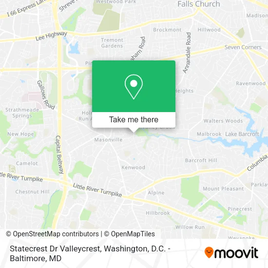 Mapa de Statecrest Dr Valleycrest