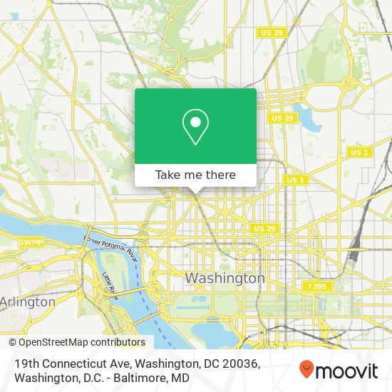 Mapa de 19th Connecticut Ave, Washington, DC 20036