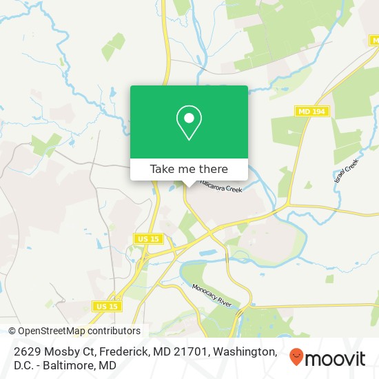 2629 Mosby Ct, Frederick, MD 21701 map